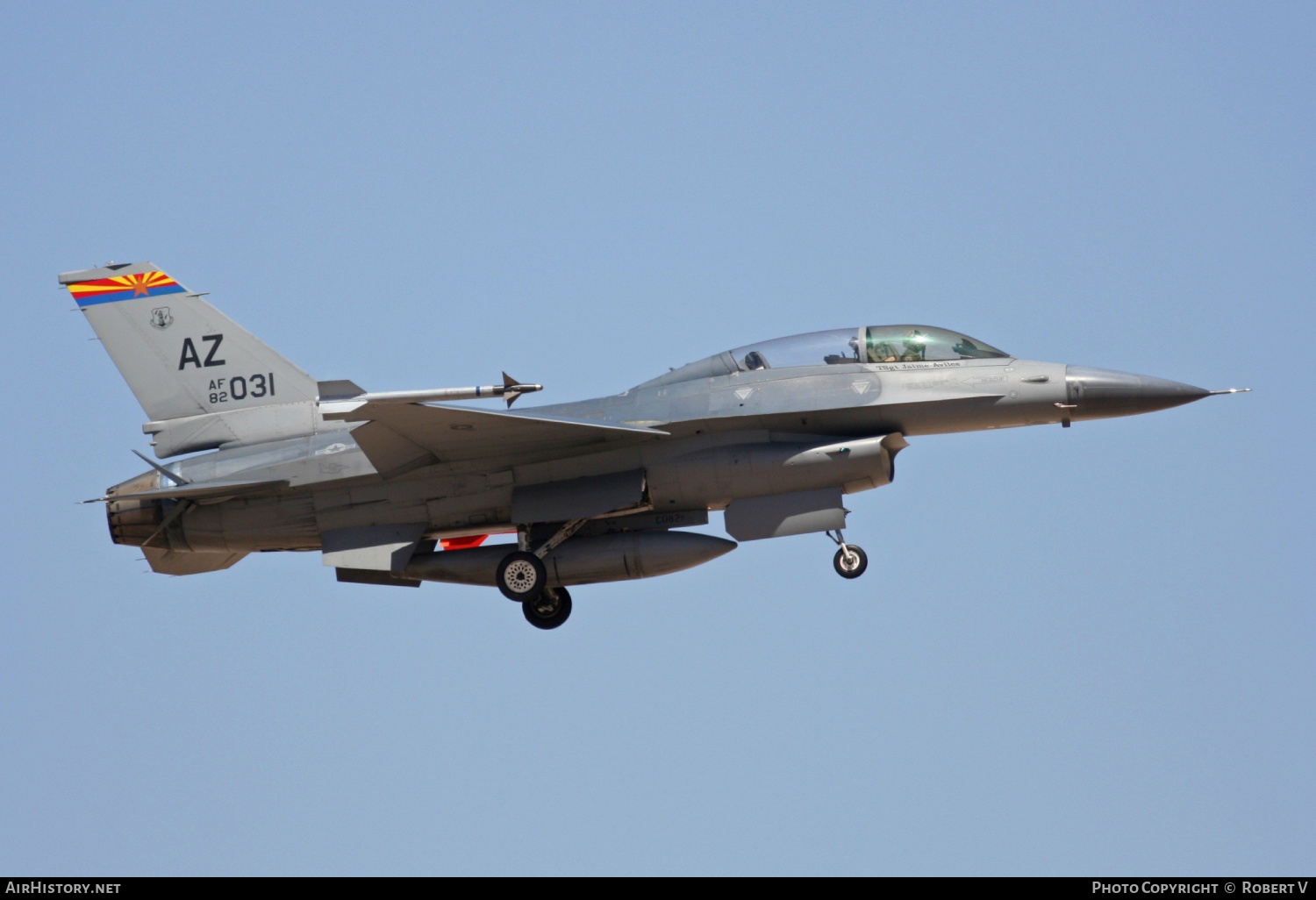 Aircraft Photo of 82-1031 | General Dynamics F-16B Fighting Falcon | USA - Air Force | AirHistory.net #555292