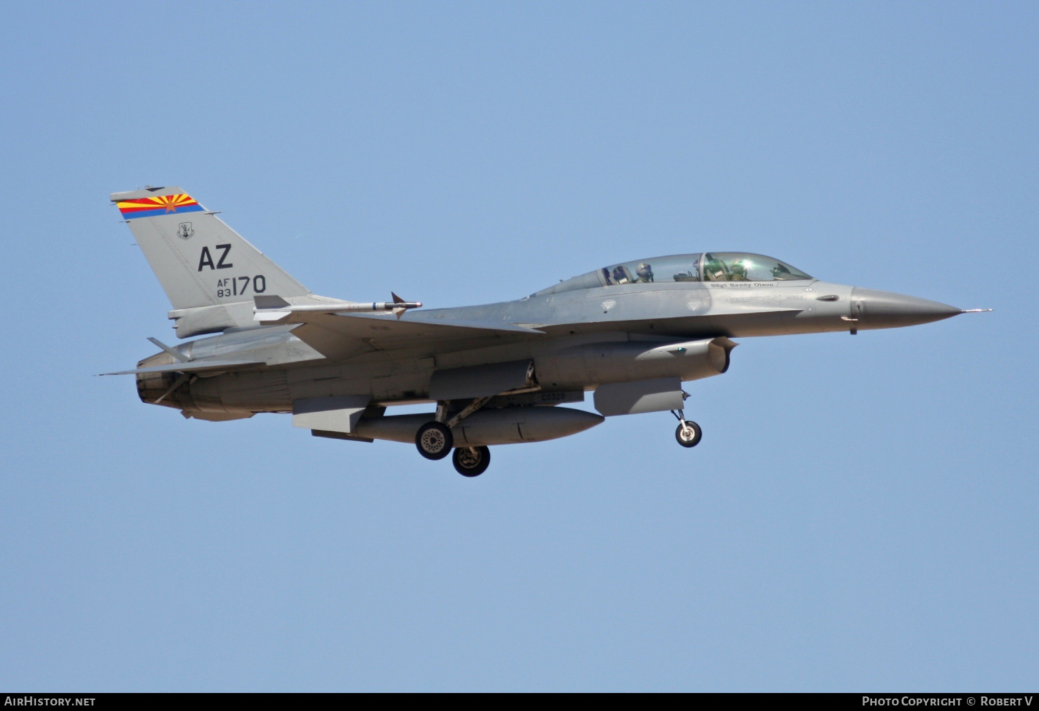 Aircraft Photo of 83-1170 | General Dynamics F-16B Fighting Falcon | USA - Air Force | AirHistory.net #555344