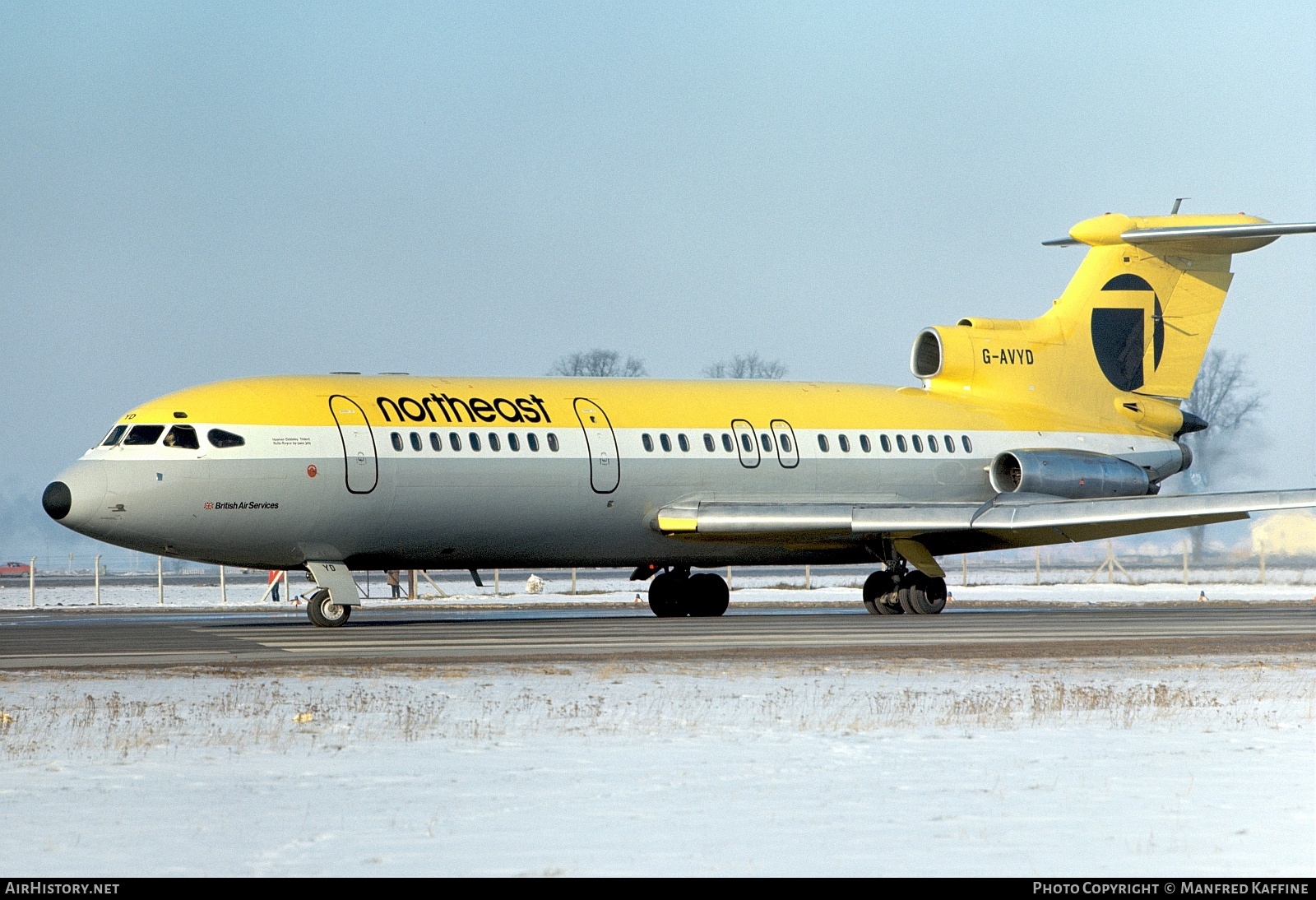 Aircraft Photo of G-AVYD | Hawker Siddeley HS-121 Trident 1E | Northeast Airlines | AirHistory.net #555358