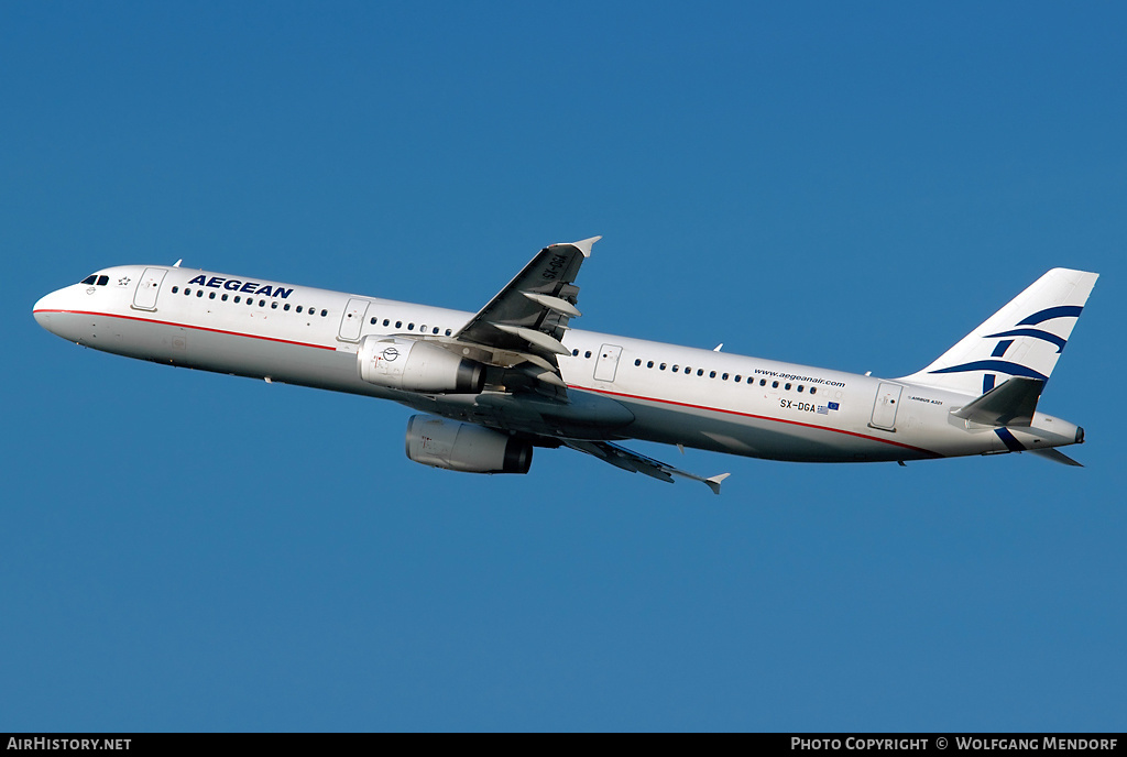 Aircraft Photo of SX-DGA | Airbus A321-231 | Aegean Airlines | AirHistory.net #555396