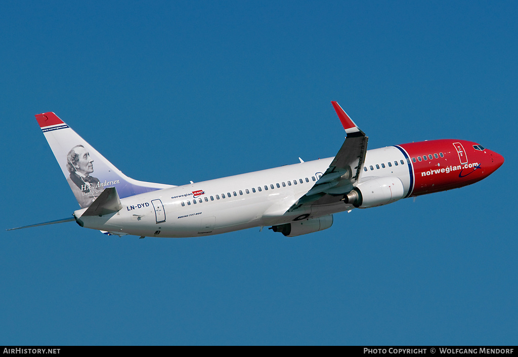 Aircraft Photo of LN-DYD | Boeing 737-8JP | Norwegian | AirHistory.net #555442