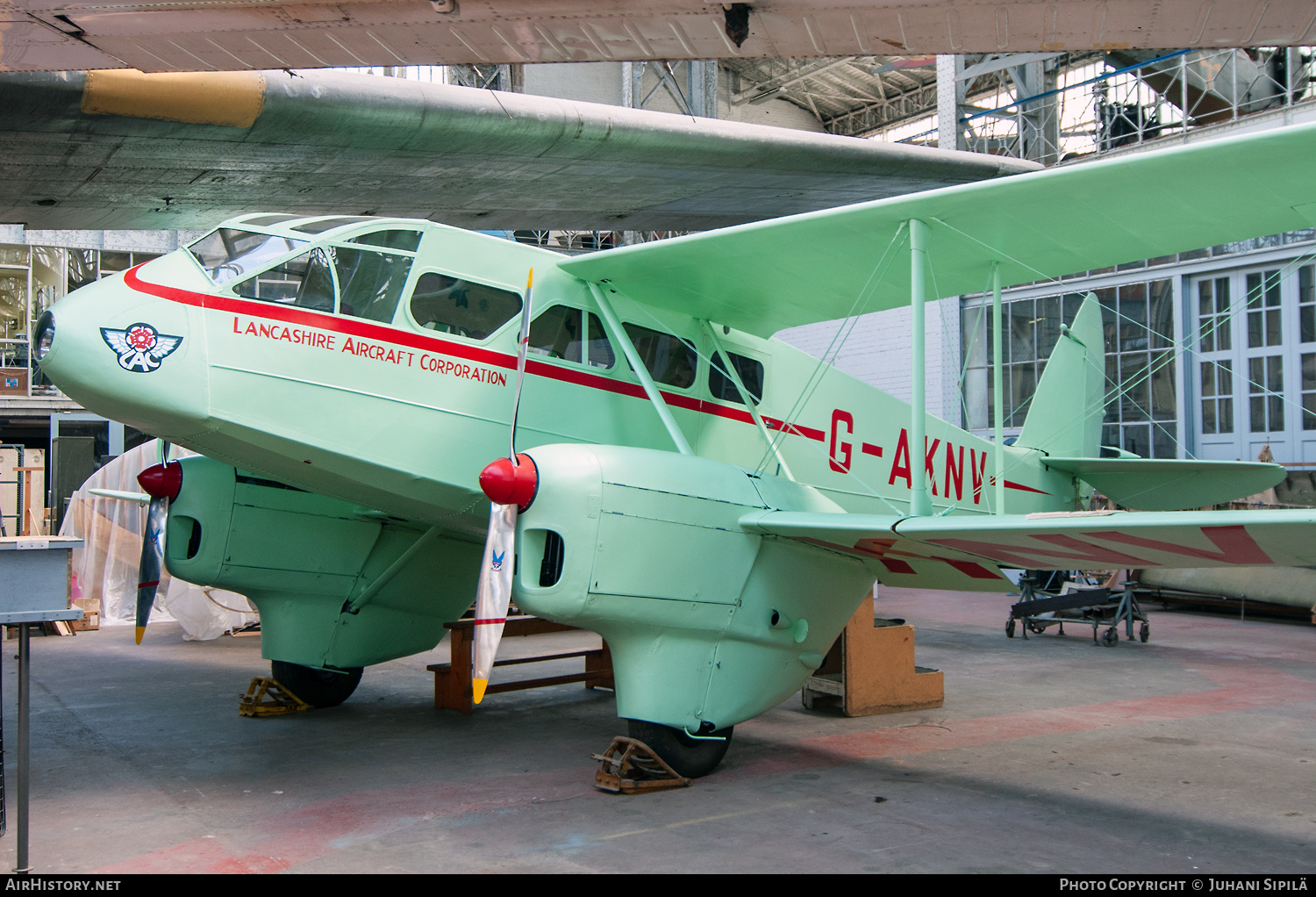 Aircraft Photo of G-AKNV | De Havilland D.H. 89A Dragon Rapide | Lancashire Aircraft Corporation - LAC | AirHistory.net #555443