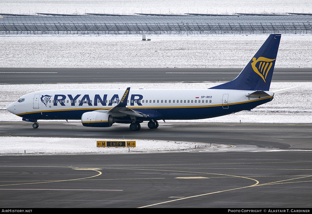 Aircraft Photo of SP-RKO | Boeing 737-8AS | Ryanair | AirHistory.net #555484
