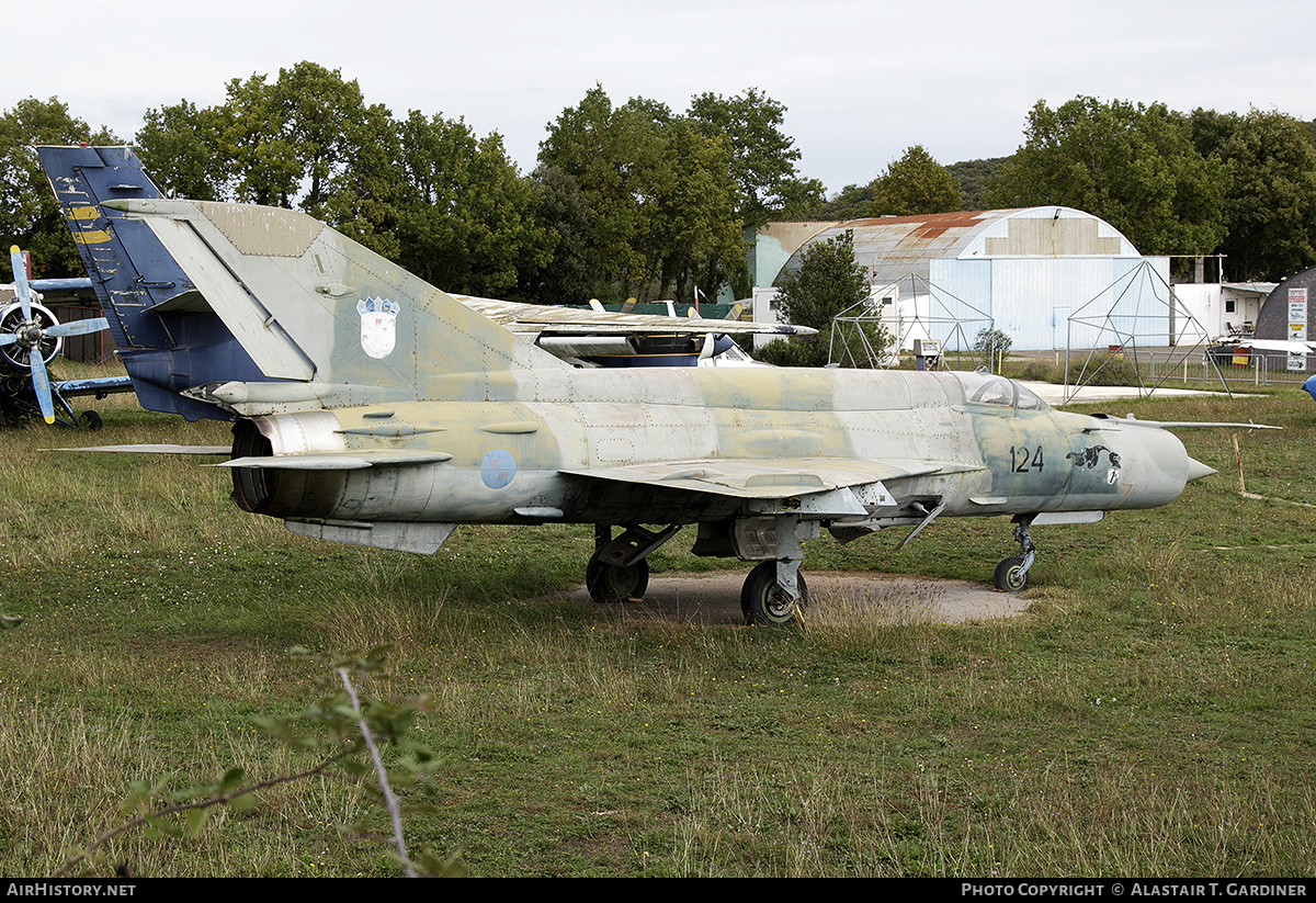 Aircraft Photo of 124 | Mikoyan-Gurevich MiG-21bis | Croatia - Air Force | AirHistory.net #555520