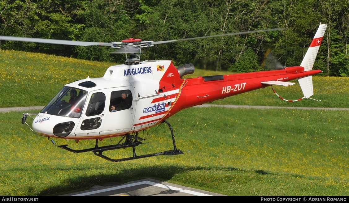 Aircraft Photo of HB-ZUT | Eurocopter AS-350B-3 Ecureuil | Air Glaciers | AirHistory.net #555526