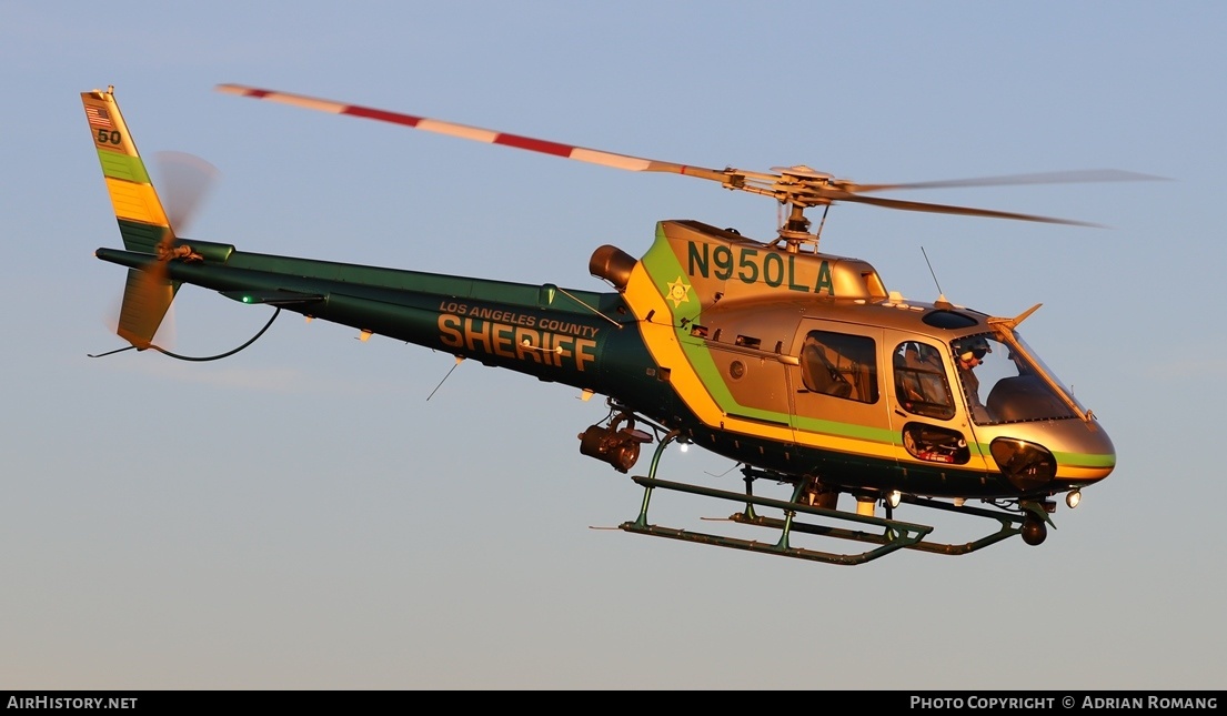 Aircraft Photo of N950LA | Eurocopter AS-350B-2 Ecureuil | Los Angeles County Sheriff | AirHistory.net #555539