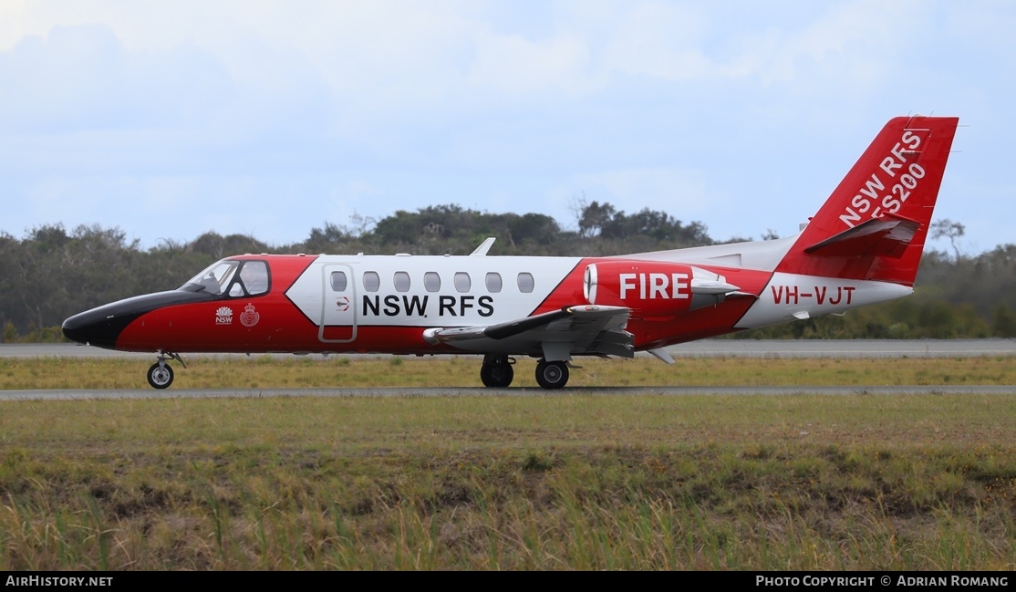 Aircraft Photo of VH-VJT | Cessna 560 Citation V | NSW Rural Fire Service | AirHistory.net #555547