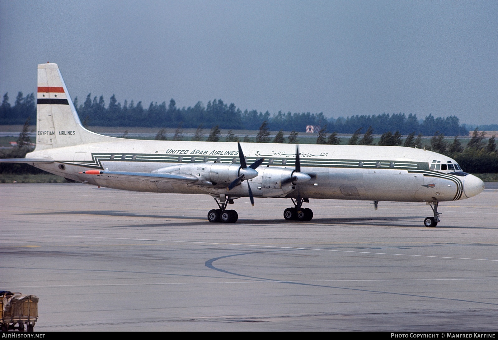 Aircraft Photo of SU-AOX | Ilyushin Il-18D | United Arab Airlines - UAA | AirHistory.net #555555