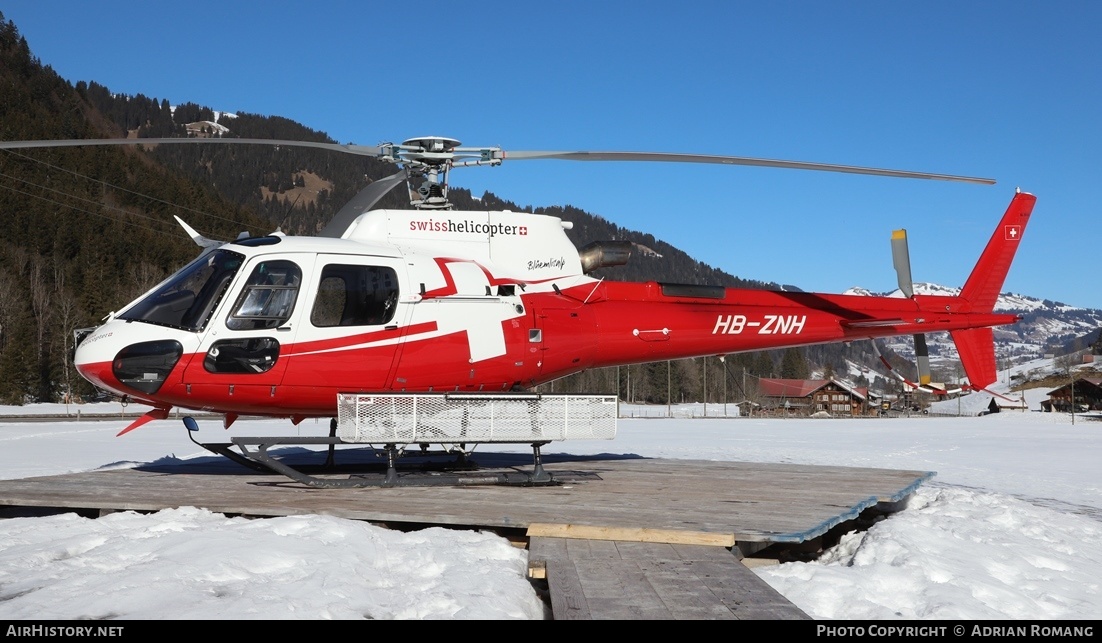 Aircraft Photo of HB-ZNH | Eurocopter AS-350B-3 Ecureuil | Swiss Helicopter | AirHistory.net #555559