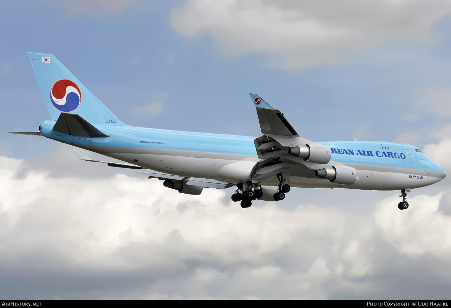 Aircraft Photo of HL7603 | Boeing 747-4B5F/ER/SCD | Korean Air Cargo | AirHistory.net #555631
