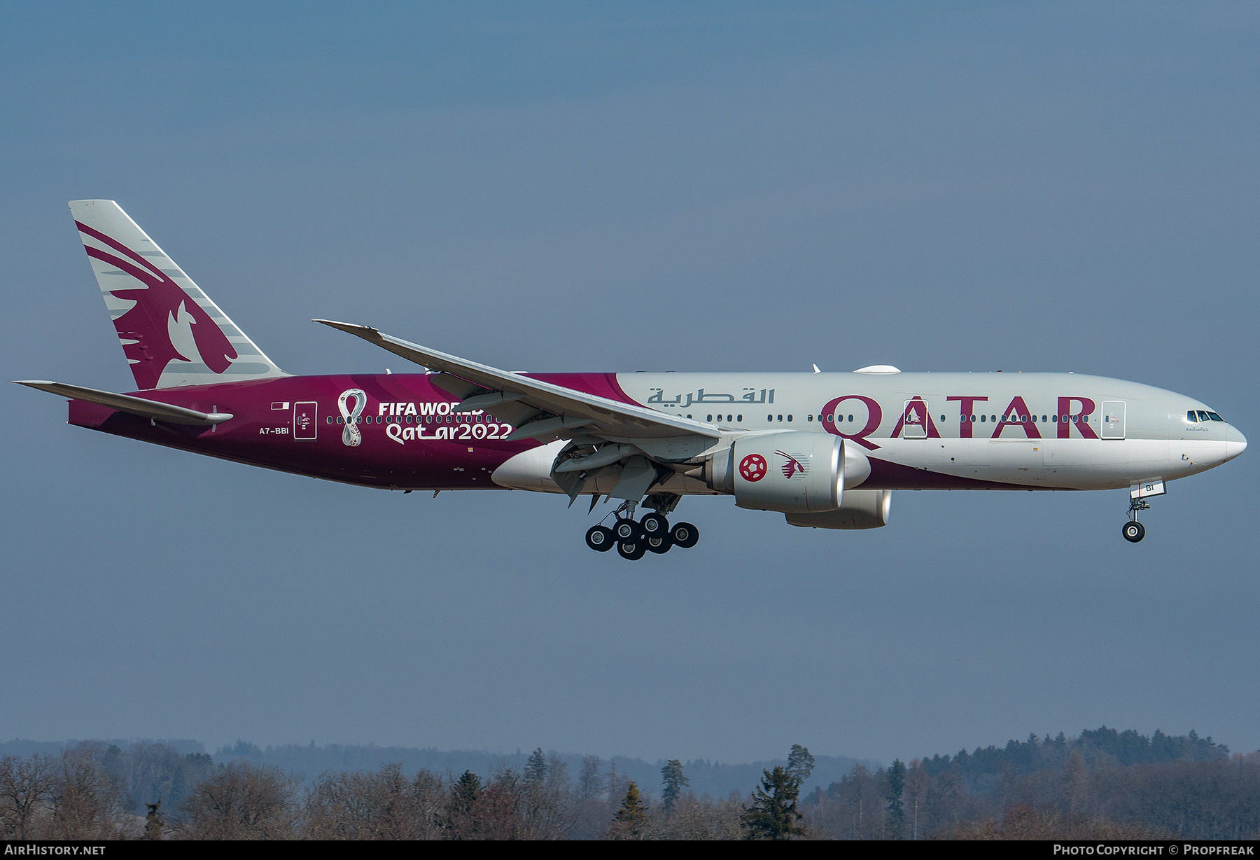 Aircraft Photo of A7-BBI | Boeing 777-2DZ/LR | Qatar Airways | AirHistory.net #555654
