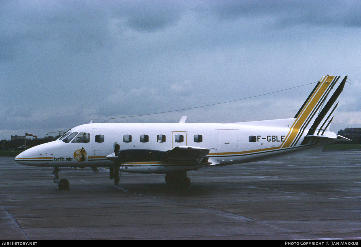 Aircraft Photo of F-GBLE | Embraer EMB-110P2 Bandeirante | Brit Air | AirHistory.net #555657