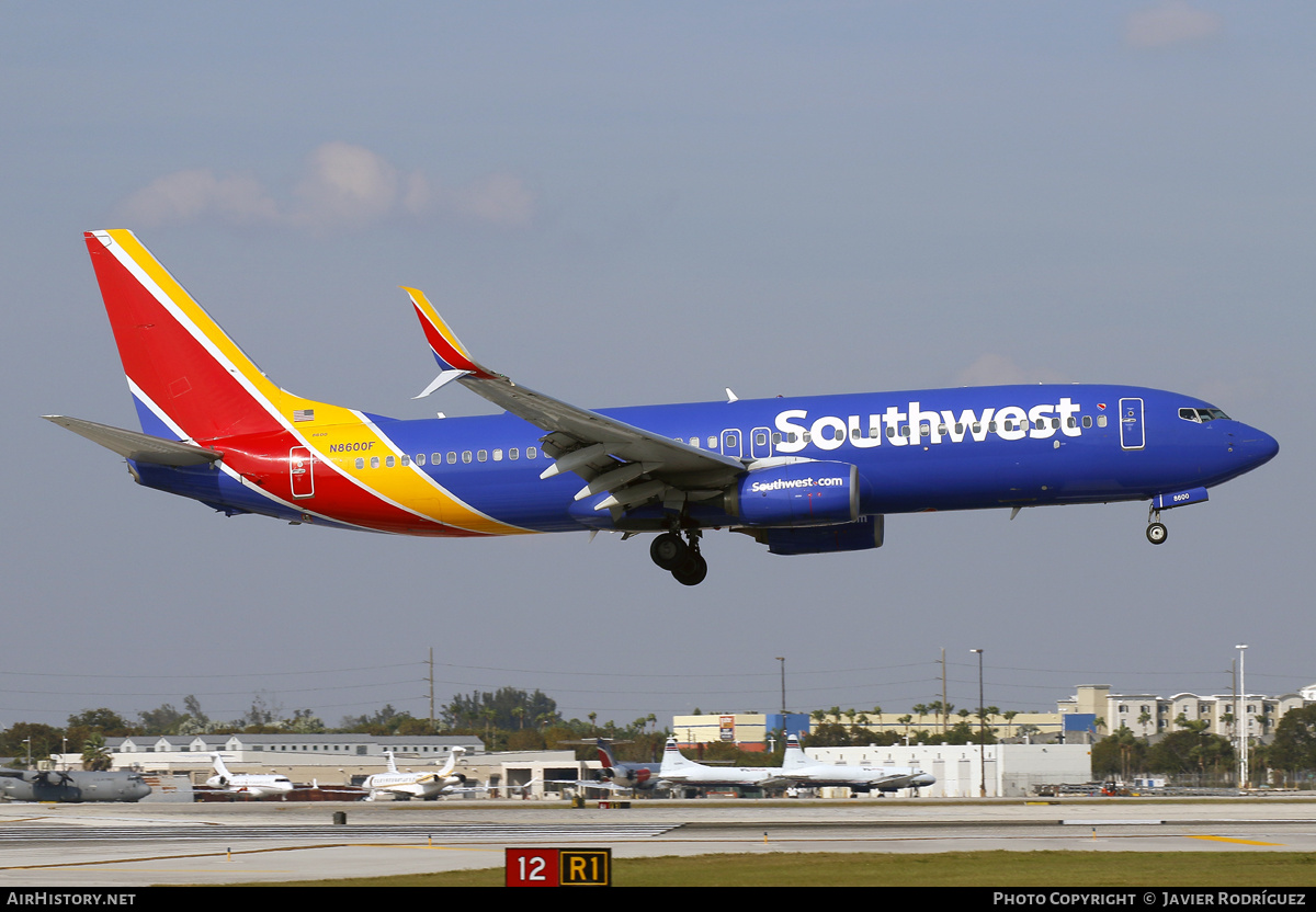 Aircraft Photo of N8600F | Boeing 737-8H4 | Southwest Airlines | AirHistory.net #555701