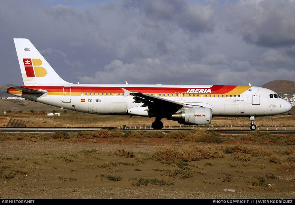 Aircraft Photo of EC-HDK | Airbus A320-214 | Iberia | AirHistory.net #555705