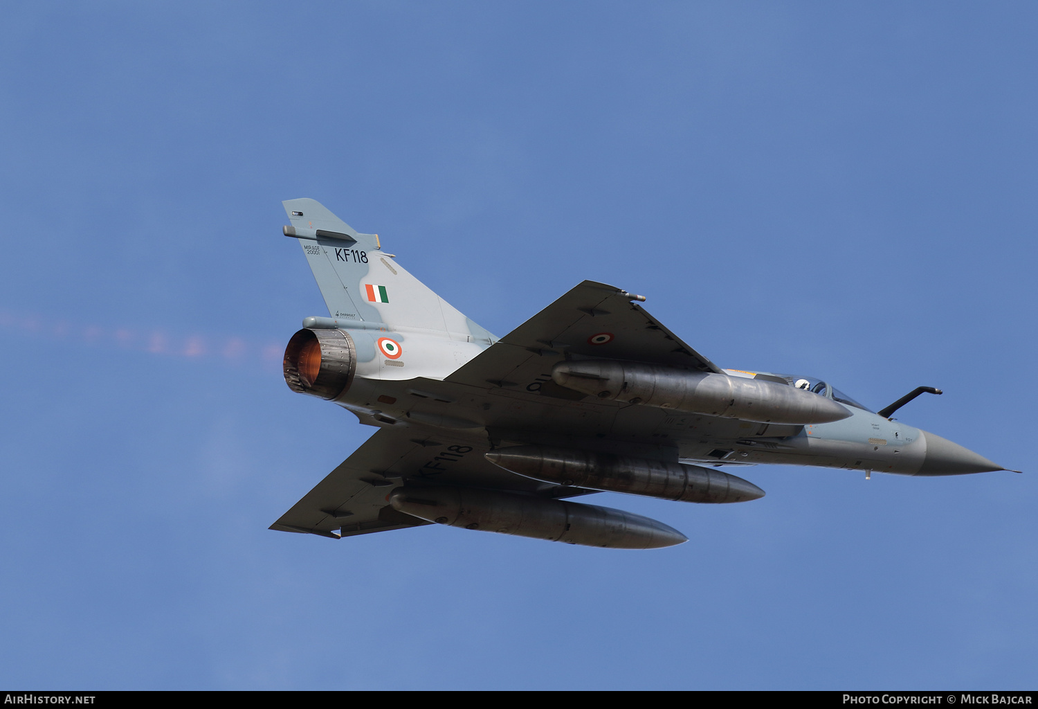 Aircraft Photo of KF118 | Dassault Mirage 2000I | India - Air Force | AirHistory.net #555748