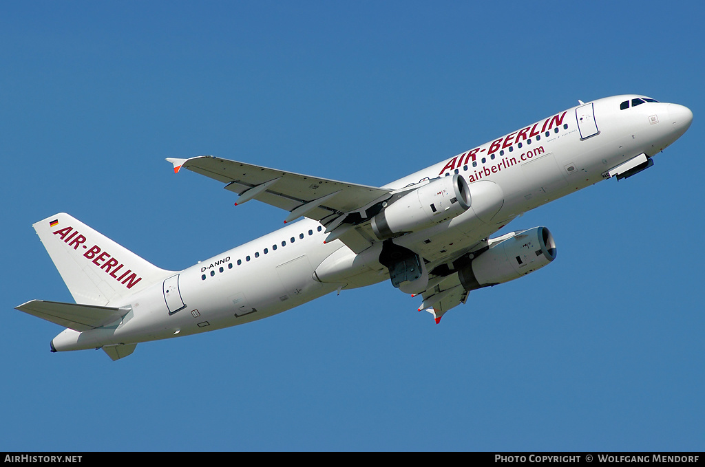 Aircraft Photo of D-ANND | Airbus A320-232 | Air Berlin | AirHistory.net #555756