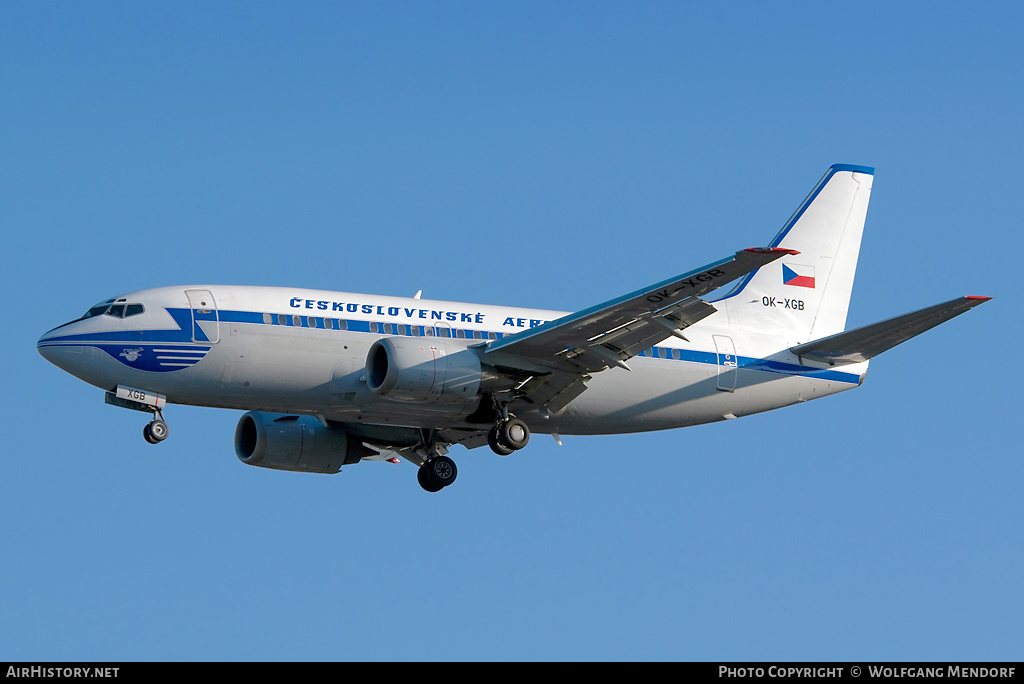 Aircraft Photo of OK-XGB | Boeing 737-55S | ČSA - Československé Aerolinie - Czechoslovak Airlines | AirHistory.net #555772