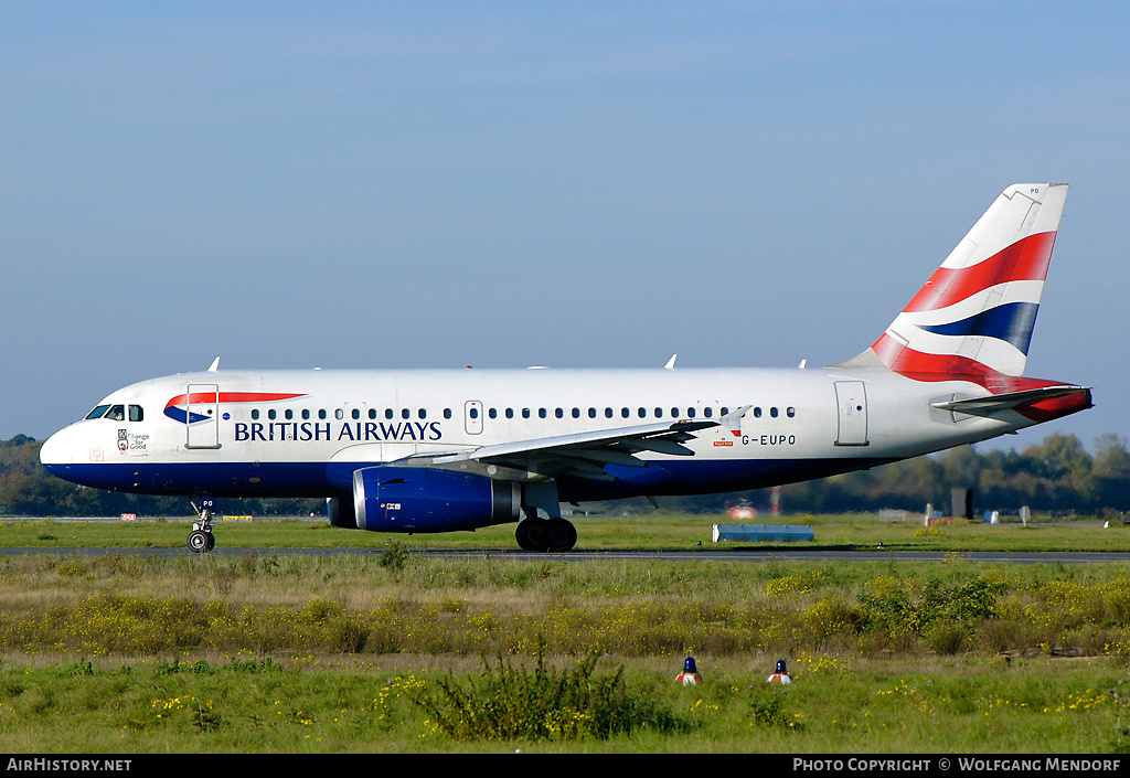 Aircraft Photo of G-EUPO | Airbus A319-131 | British Airways | AirHistory.net #555775