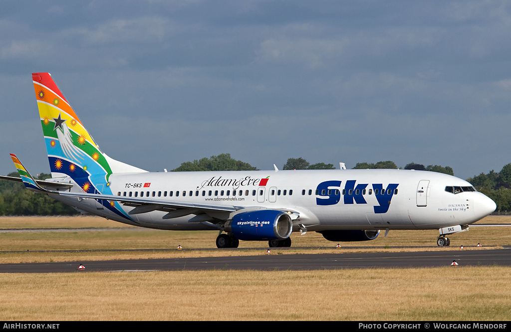 Aircraft Photo of TC-SKS | Boeing 737-83N | Sky Airlines | AirHistory.net #555794