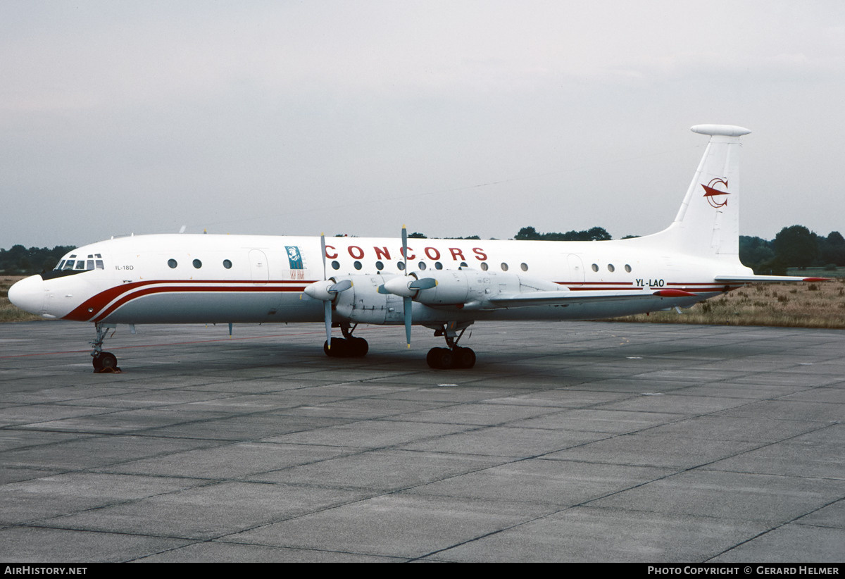 Aircraft Photo of YL-LAO | Ilyushin Il-18D | Concors | AirHistory.net #555875