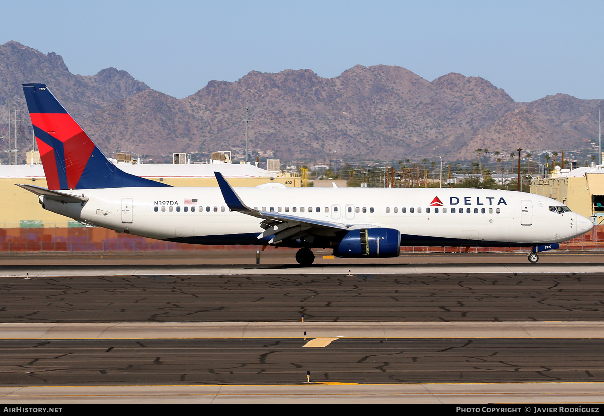 Aircraft Photo of N397DA | Boeing 737-832 | Delta Air Lines | AirHistory.net #555884