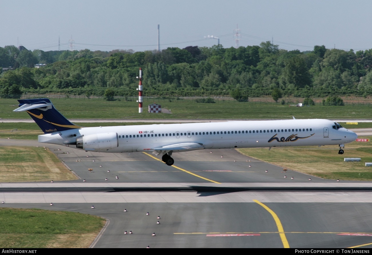Aircraft Photo of HB-JIE | McDonnell Douglas MD-90-30 | Hello | AirHistory.net #555888