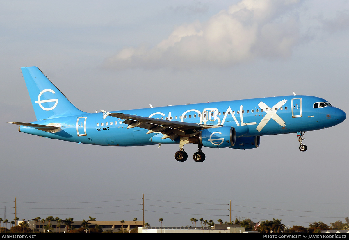 Aircraft Photo of N278GX | Airbus A320-214 | GlobalX | AirHistory.net #555910