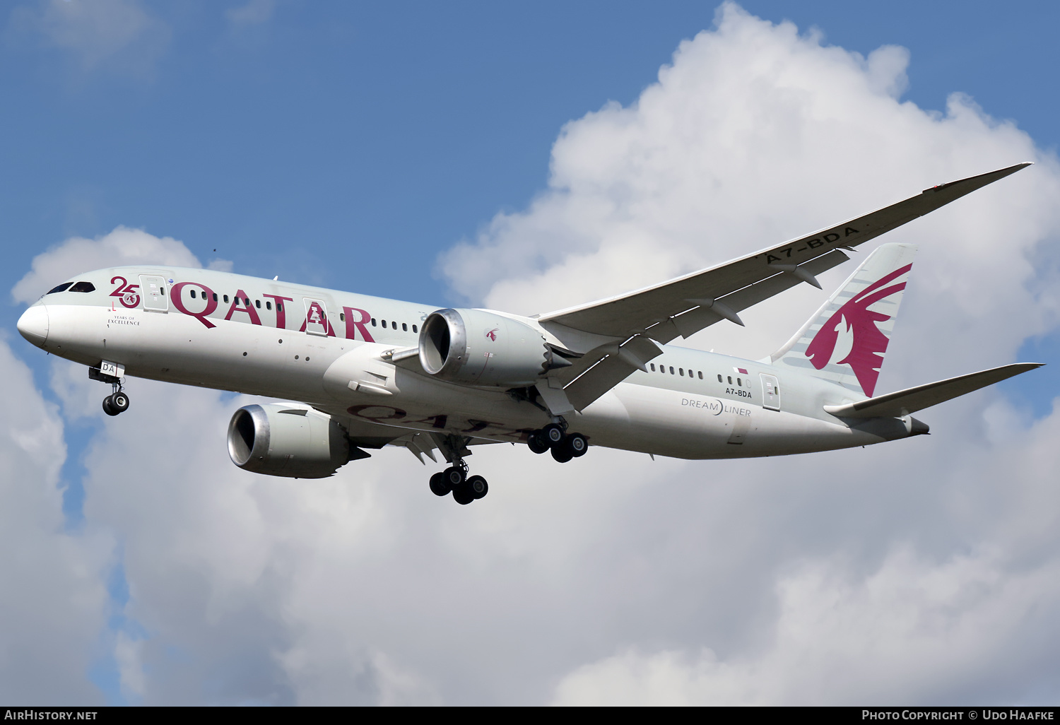 Aircraft Photo of A7-BDA | Boeing 787-8 Dreamliner | Qatar Airways | AirHistory.net #555913