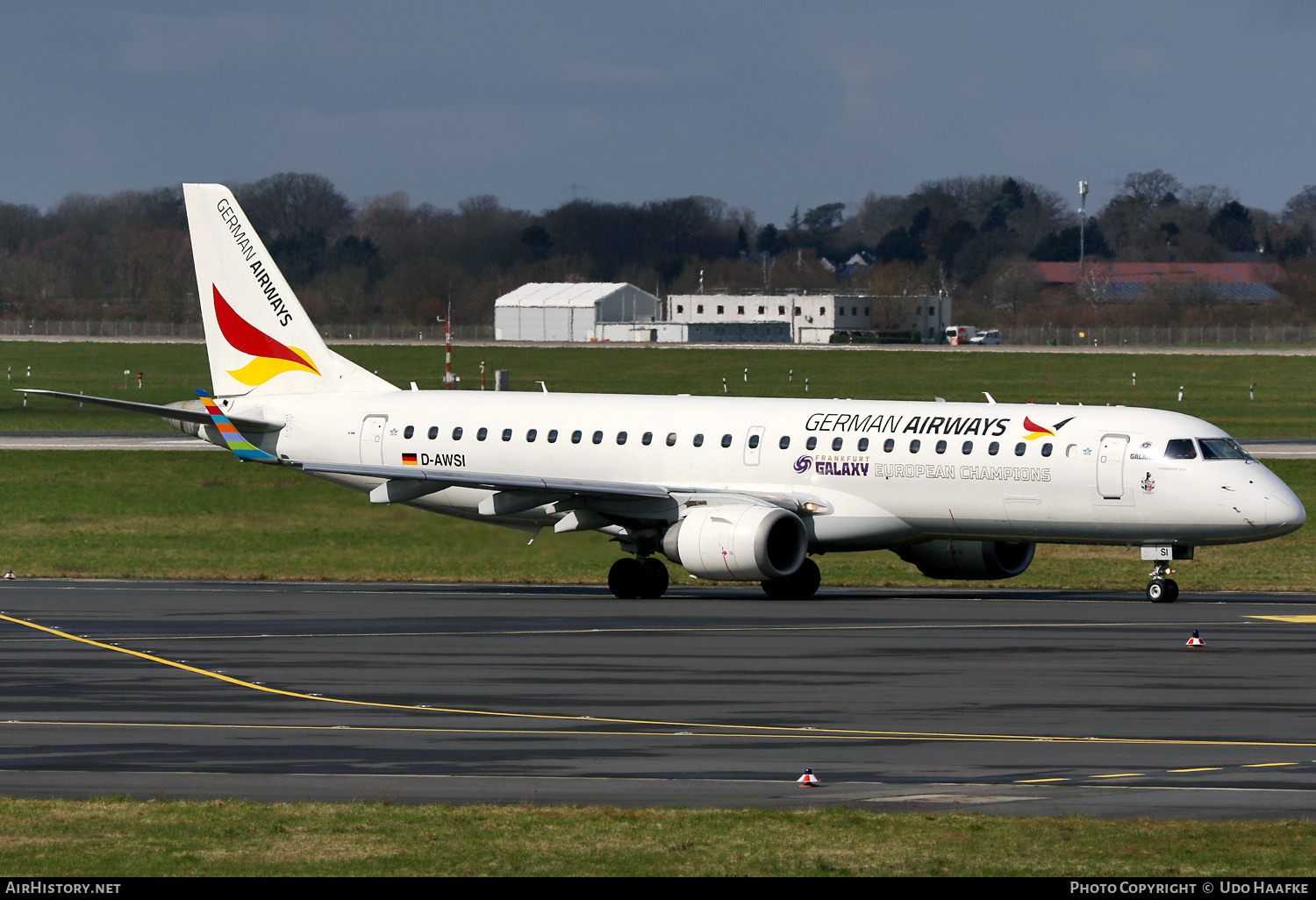 Aircraft Photo of D-AWSI | Embraer 190LR (ERJ-190-100LR) | German Airways | AirHistory.net #555933