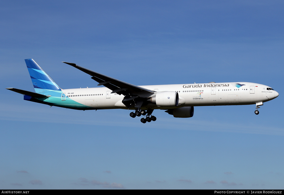Aircraft Photo of PK-GID | Boeing 777-3U3/ER | Garuda Indonesia | AirHistory.net #555935