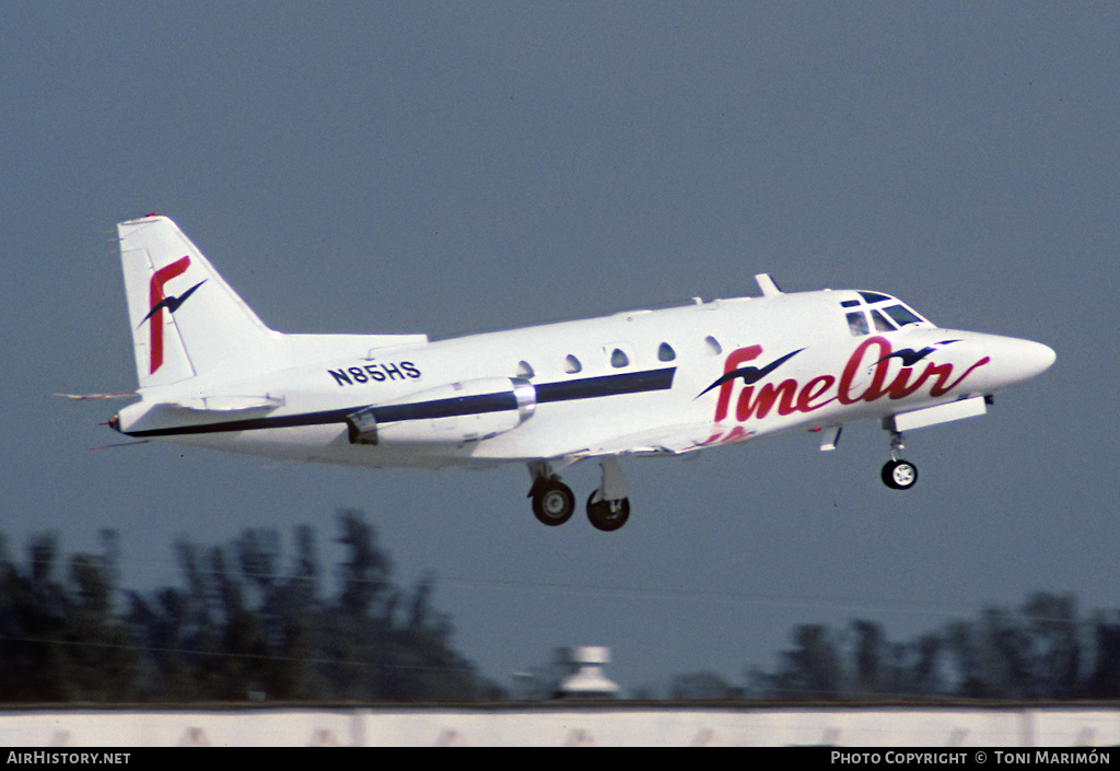 Aircraft Photo of N85HS | North American Rockwell NA-306 Sabreliner 60 | Fine Air | AirHistory.net #555968