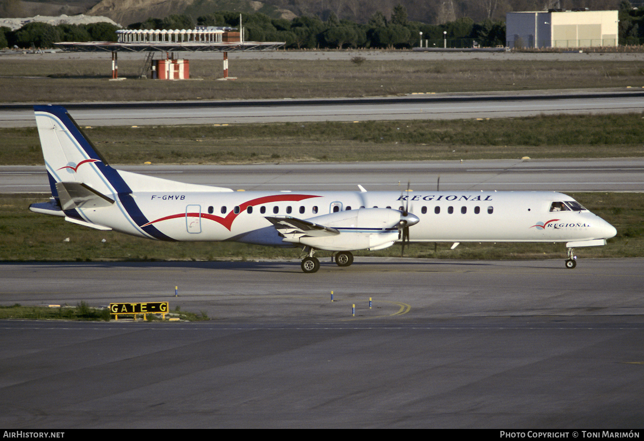 Aircraft Photo of F-GMVB | Saab 2000 | Régional Airlines | AirHistory.net #555975