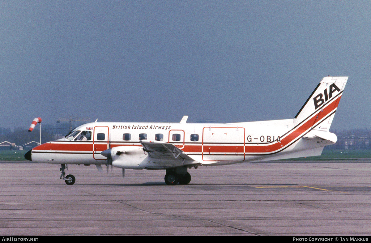 Aircraft Photo of G-OBIA | Embraer EMB-110P1 Bandeirante | British Island Airways - BIA | AirHistory.net #555984