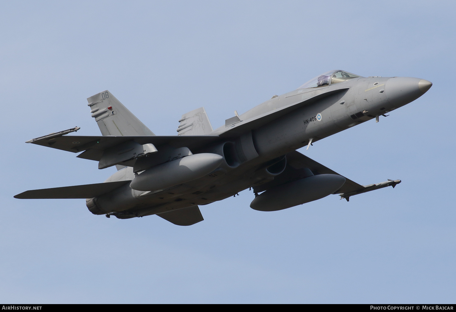 Aircraft Photo of HN-406 | McDonnell Douglas F/A-18C Hornet | Finland - Air Force | AirHistory.net #556008