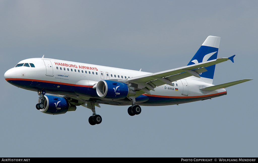 Aircraft Photo of D-AHHA | Airbus A319-111 | Hamburg Airways | AirHistory.net #556016