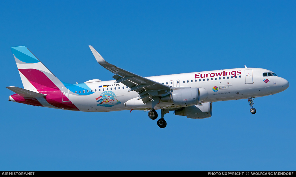 Aircraft Photo of D-AEWK | Airbus A320-214 | Eurowings | AirHistory.net #556017