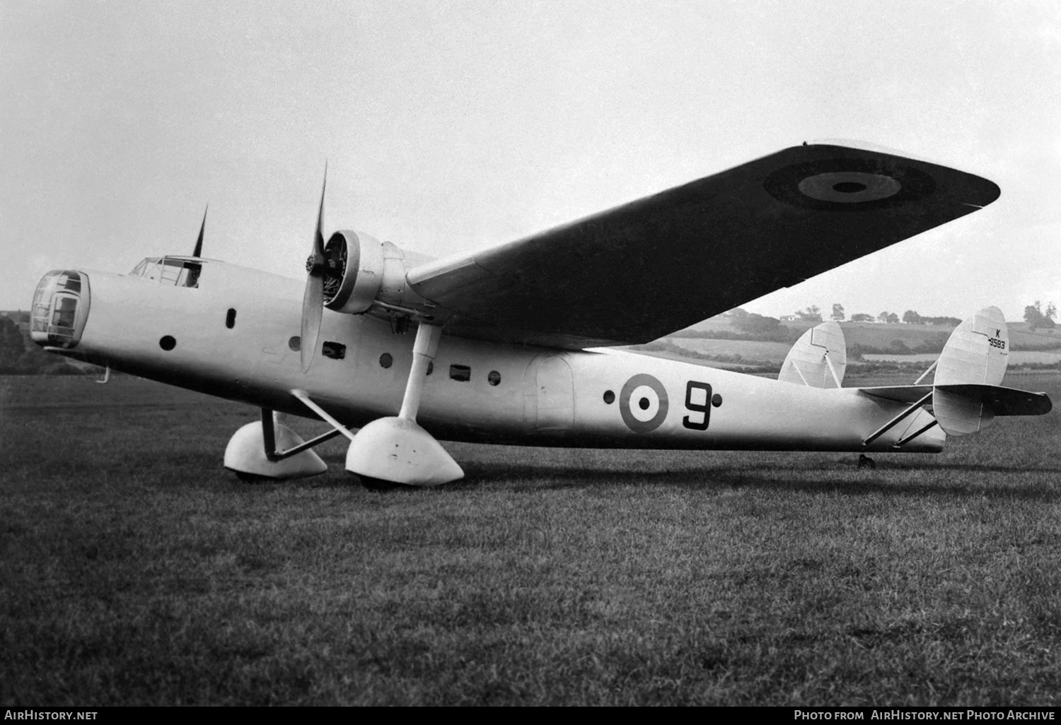 Aircraft Photo of K3583 | Bristol 130 Bombay | UK - Air Force | AirHistory.net #556023
