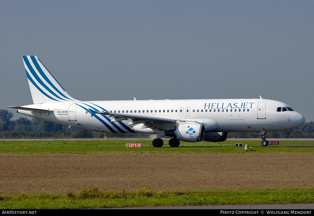 Aircraft Photo of SX-BVD | Airbus A320-211 | Hellas Jet | AirHistory.net #556024