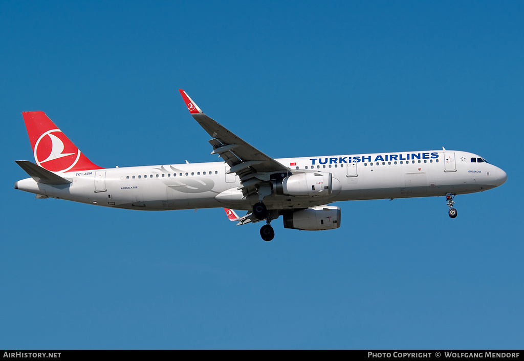 Aircraft Photo of TC-JSN | Airbus A321-231 | Turkish Airlines | AirHistory.net #556025
