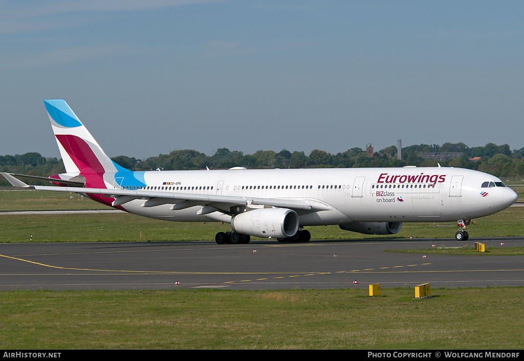 Aircraft Photo of OO-SFK | Airbus A330-343 | Eurowings | AirHistory.net #556027