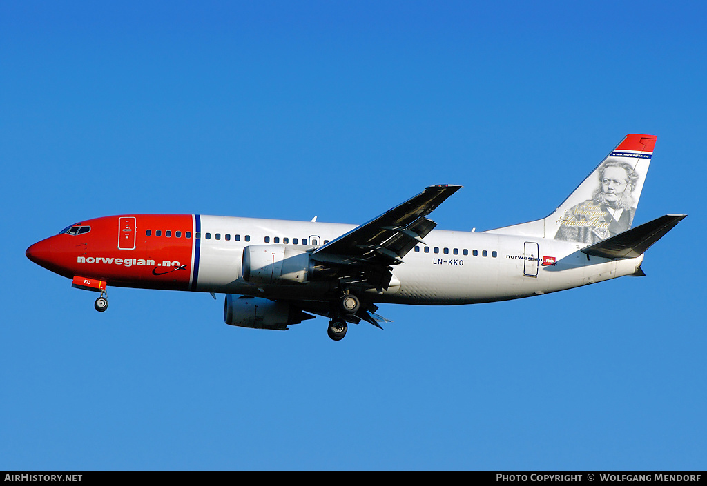 Aircraft Photo of LN-KKO | Boeing 737-3Y0 | Norwegian | AirHistory.net #556032