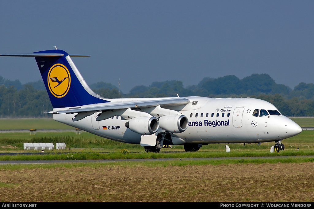 Aircraft Photo of D-AVRP | British Aerospace Avro 146-RJ85 | Lufthansa Regional | AirHistory.net #556044