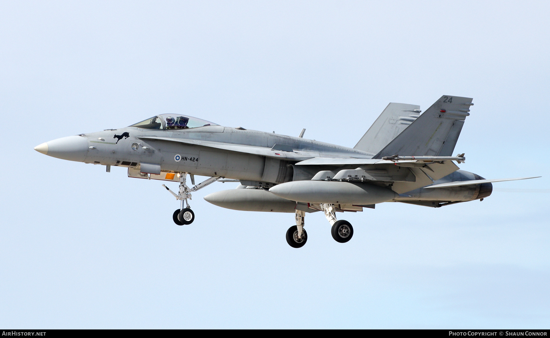 Aircraft Photo of HN-424 | McDonnell Douglas F/A-18C Hornet | Finland - Air Force | AirHistory.net #556091