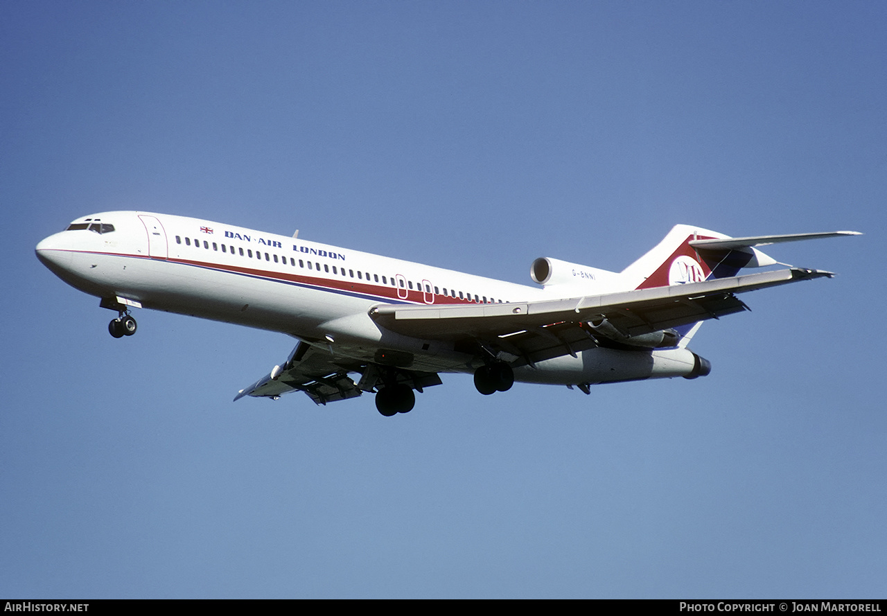 Aircraft Photo of G-BNNI | Boeing 727-276/Adv | Dan-Air London | AirHistory.net #556155
