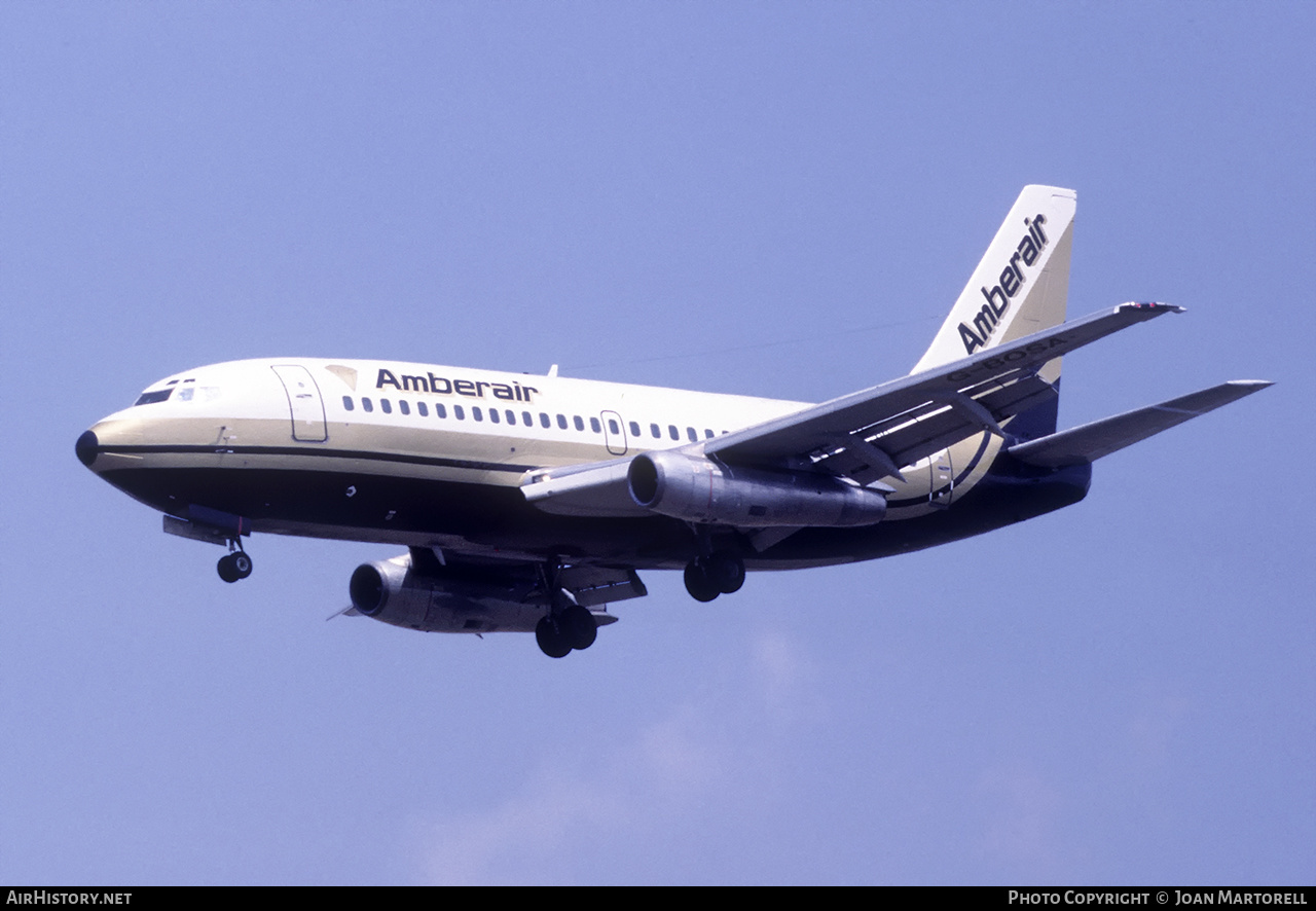 Aircraft Photo of G-BOSA | Boeing 737-204/Adv | Amberair | AirHistory.net #556160