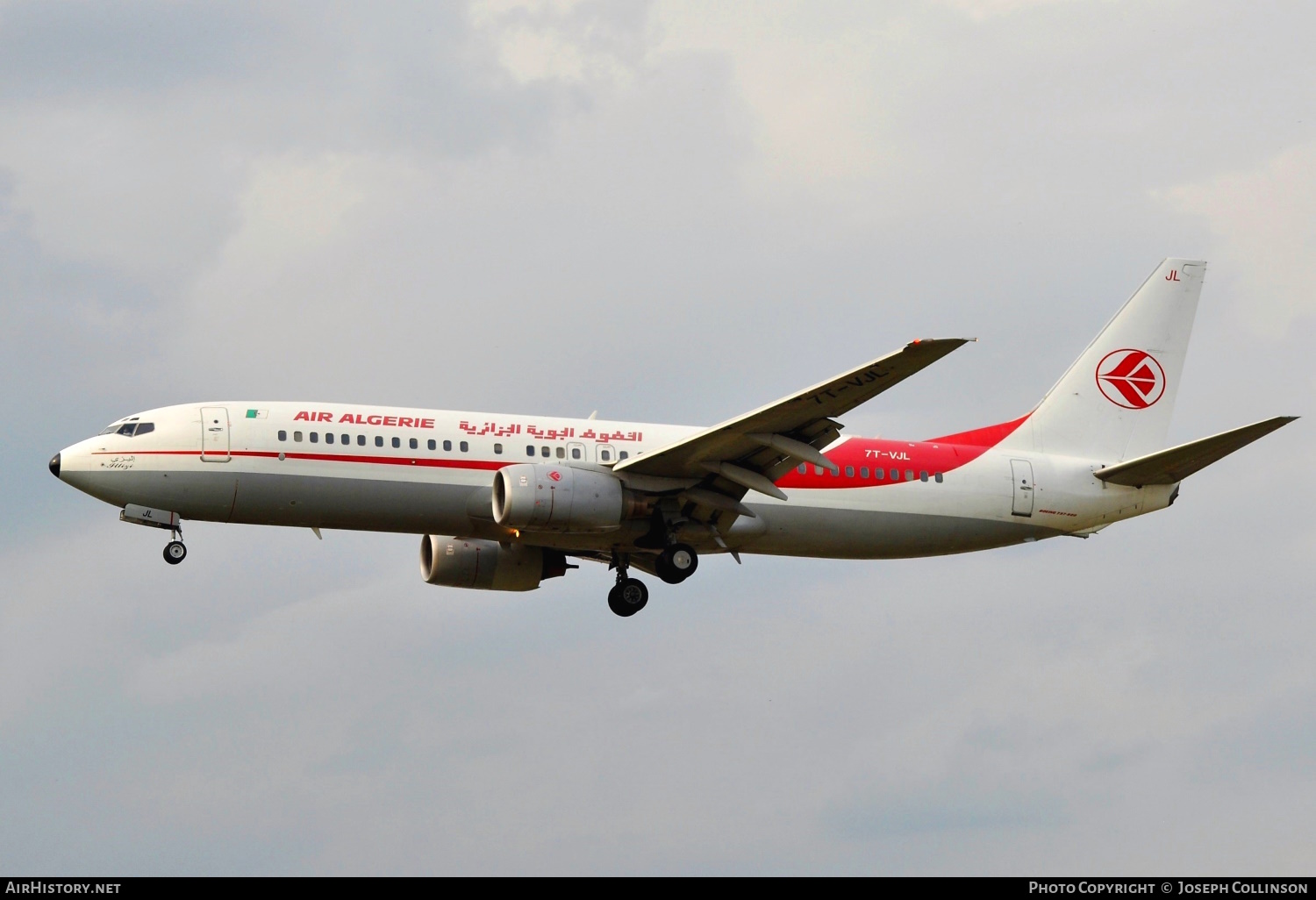 Aircraft Photo of 7T-VJL | Boeing 737-8D6 | Air Algérie | AirHistory.net #556182