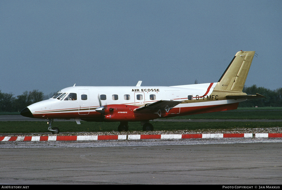 Aircraft Photo of G-FMFC | Embraer EMB-110P2 Bandeirante | Air Écosse | AirHistory.net #556184