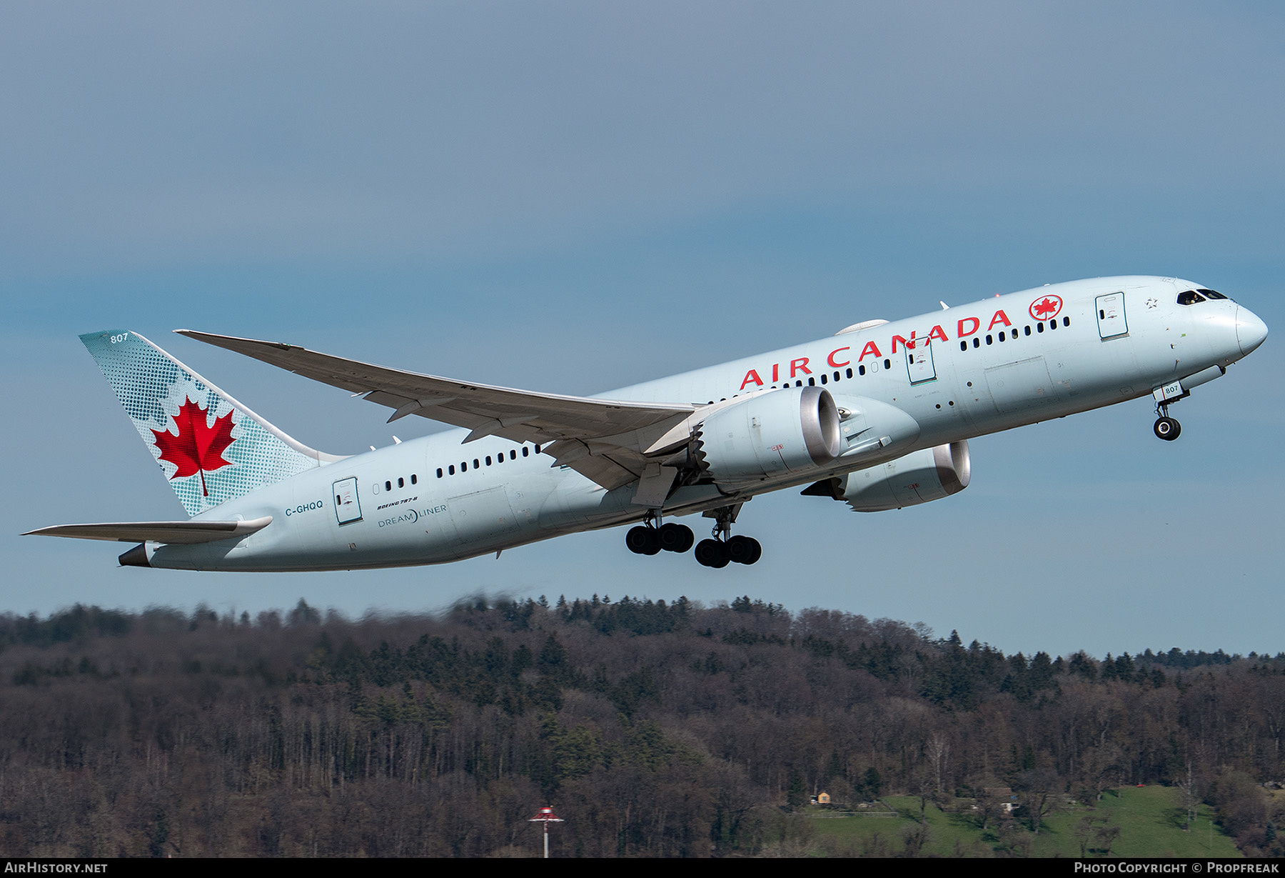 Aircraft Photo of C-GHQQ | Boeing 787-8 Dreamliner | Air Canada | AirHistory.net #556191