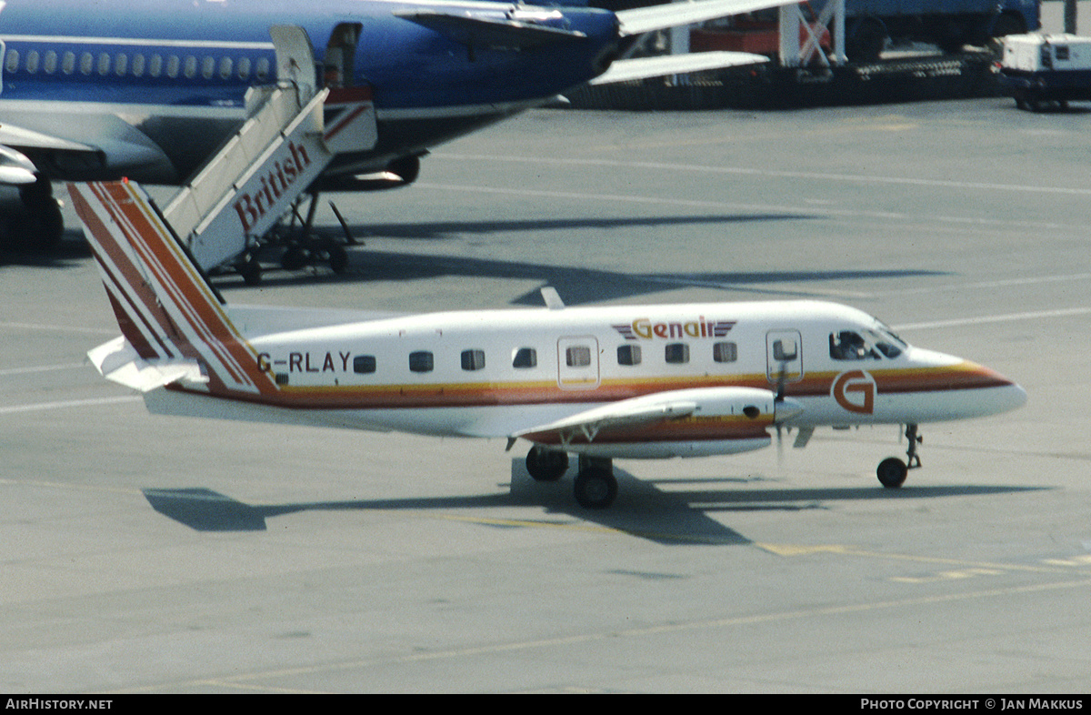 Aircraft Photo of G-RLAY | Embraer EMB-110P2 Bandeirante | Genair | AirHistory.net #556193