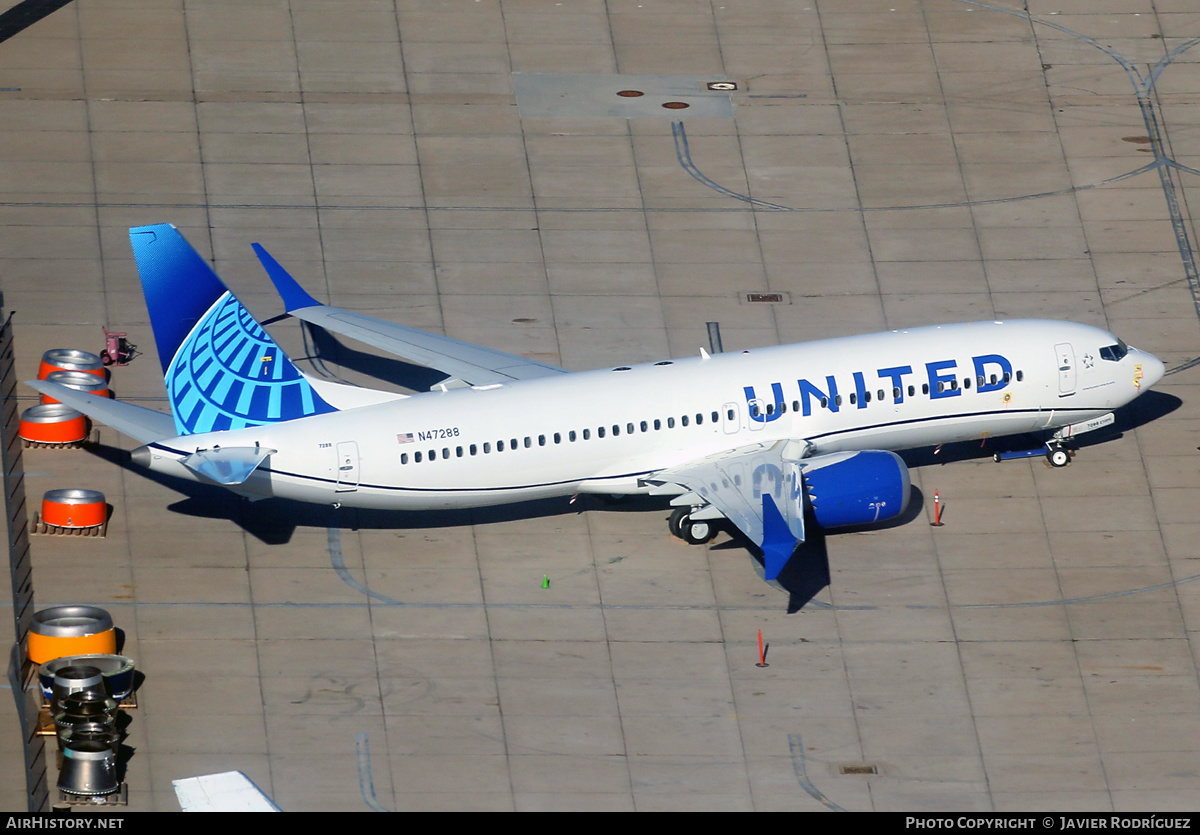 Aircraft Photo of N47288 | Boeing 737-8 Max 8 | United Airlines | AirHistory.net #556200